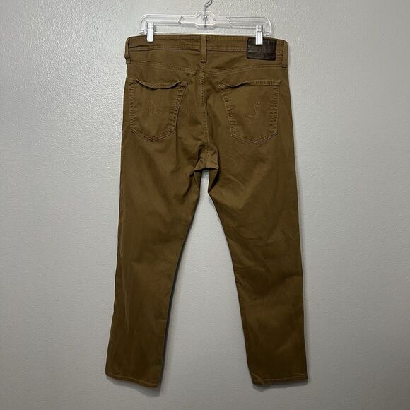 AG Adriano Goldschmied Brown Check Pants Men's Sz 34x32 - Picture 4 of 9